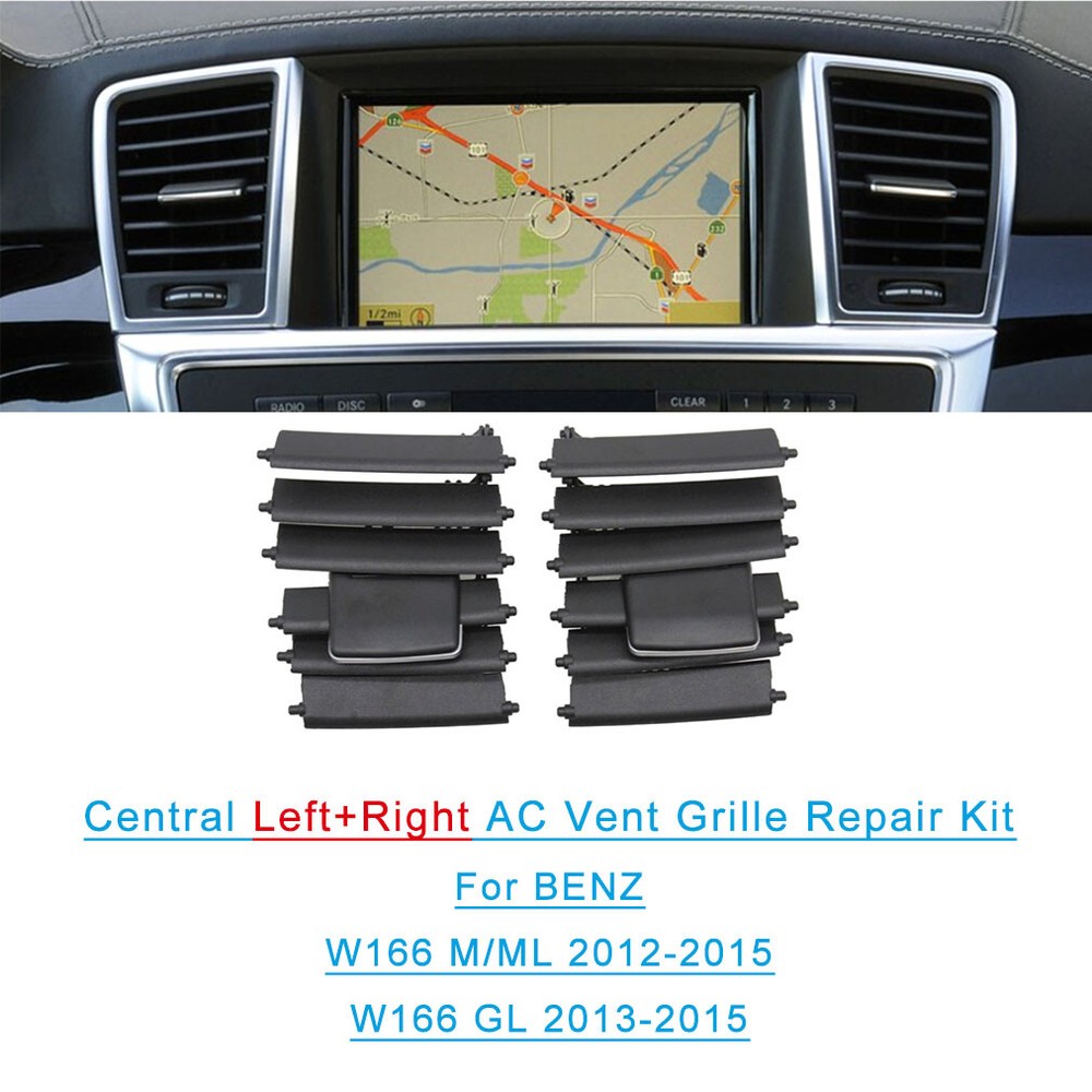 Fit For BENZ M/ML GL W166 Car Front Dashboard Central Ac Vent Grille Repair Kit