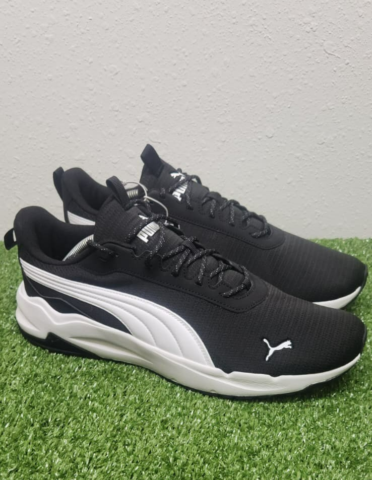 PUMA Zip C Lightweight Sneakers Mens 12 Black Athleisure Running Shoes