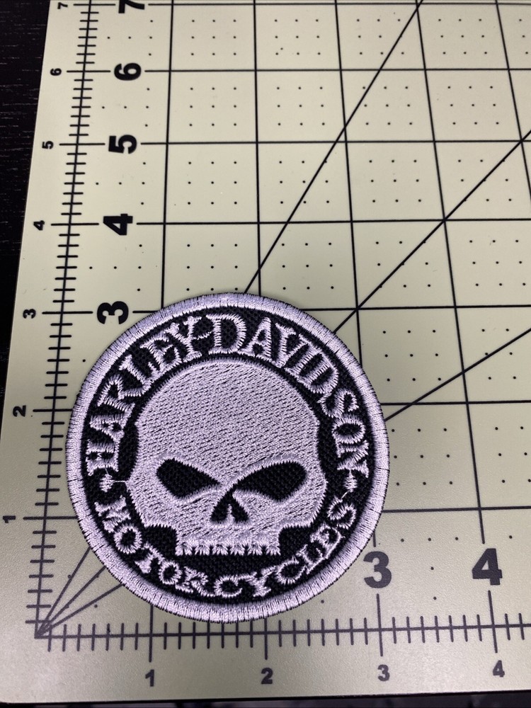 Harley-Davidson Embroidered Willie G Skull Logo Emblem Sew-On Patch