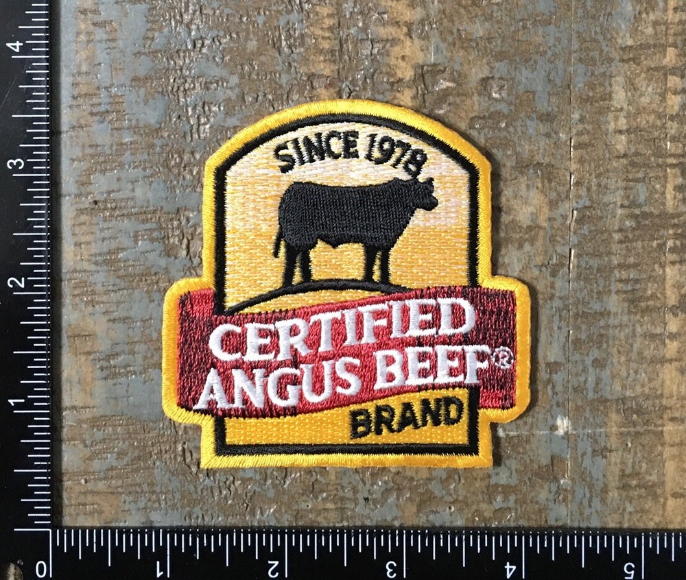 Vintage CERTIFIED ANGUS BEEF Since 1978 Cow Farming Embroidered Iron-On Patch