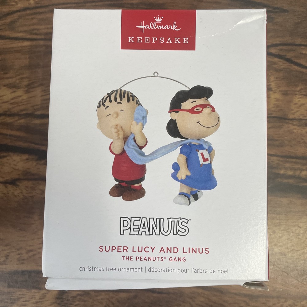 Hallmark Keepsake 2024 Peanuts Super Lucy and Linus Christmas Tree Ornament New in Box