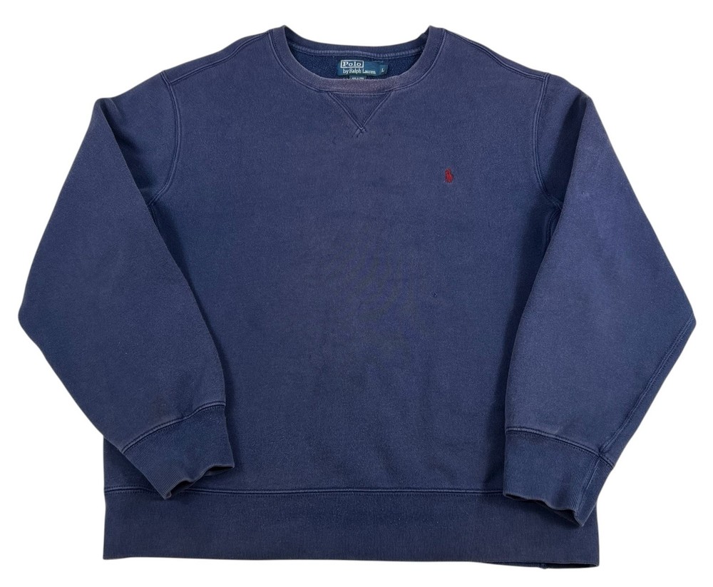 Vintage 90s Polo Ralph Lauren Classic Pony Logo Crewneck Sweatshirt Size Large