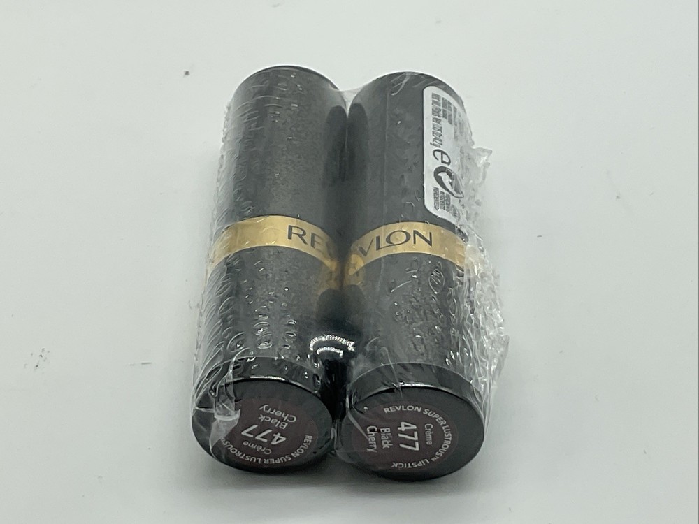 Revlon Super Lustrous Crème Lipstick 2-Pack in Black Cherry 477