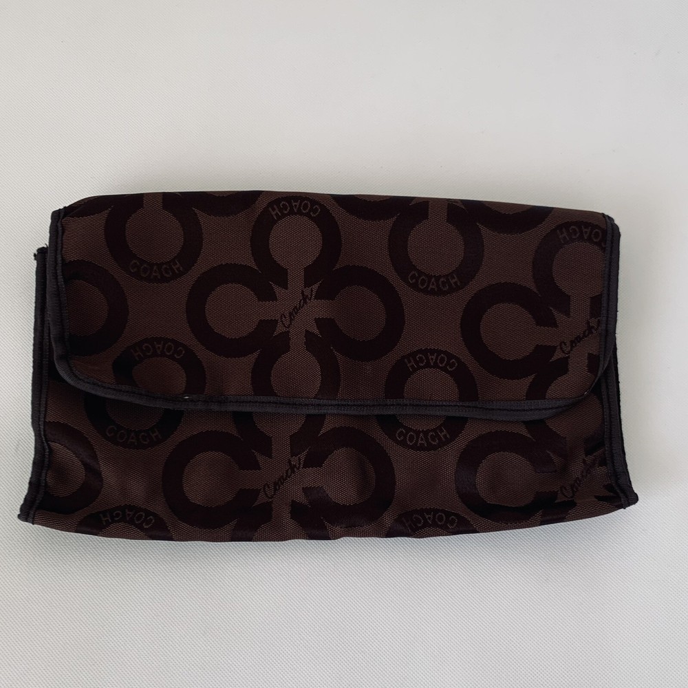 Coach Changing Pad Brown Logo Baby Diaper Pad Mat Portable Foldable Lightweight