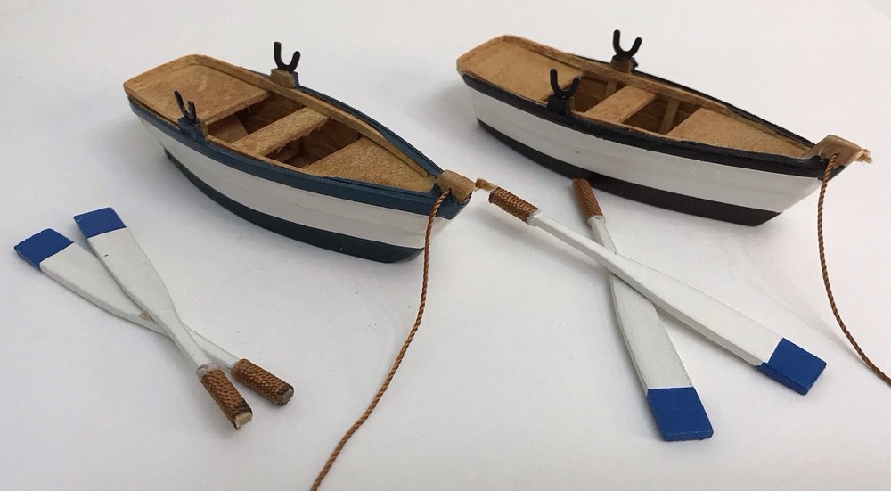 Lemax Christmas Village Wooden Rowboat Set of 2 for Holiday Displays
