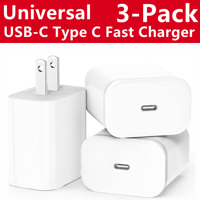 3 Pack Super Fast Charger Type C For iPhone 16 15 14 13 12 11 Pro Max Xs XR