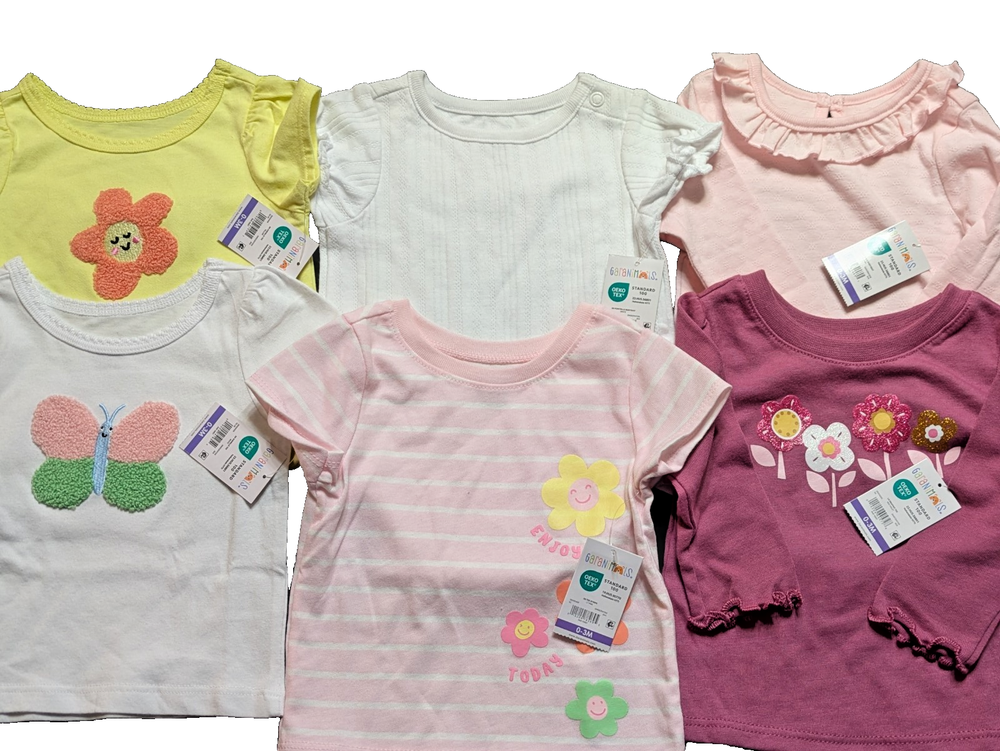 Garanimals Baby Girl 6-Piece Bundle 0-3 Months – NWT Floral & Butterfly Mix