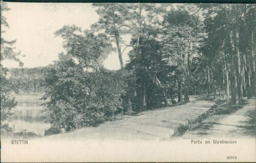 Postcard Szczecin around 1910 lot at Lake Glambecksee (No.9691)