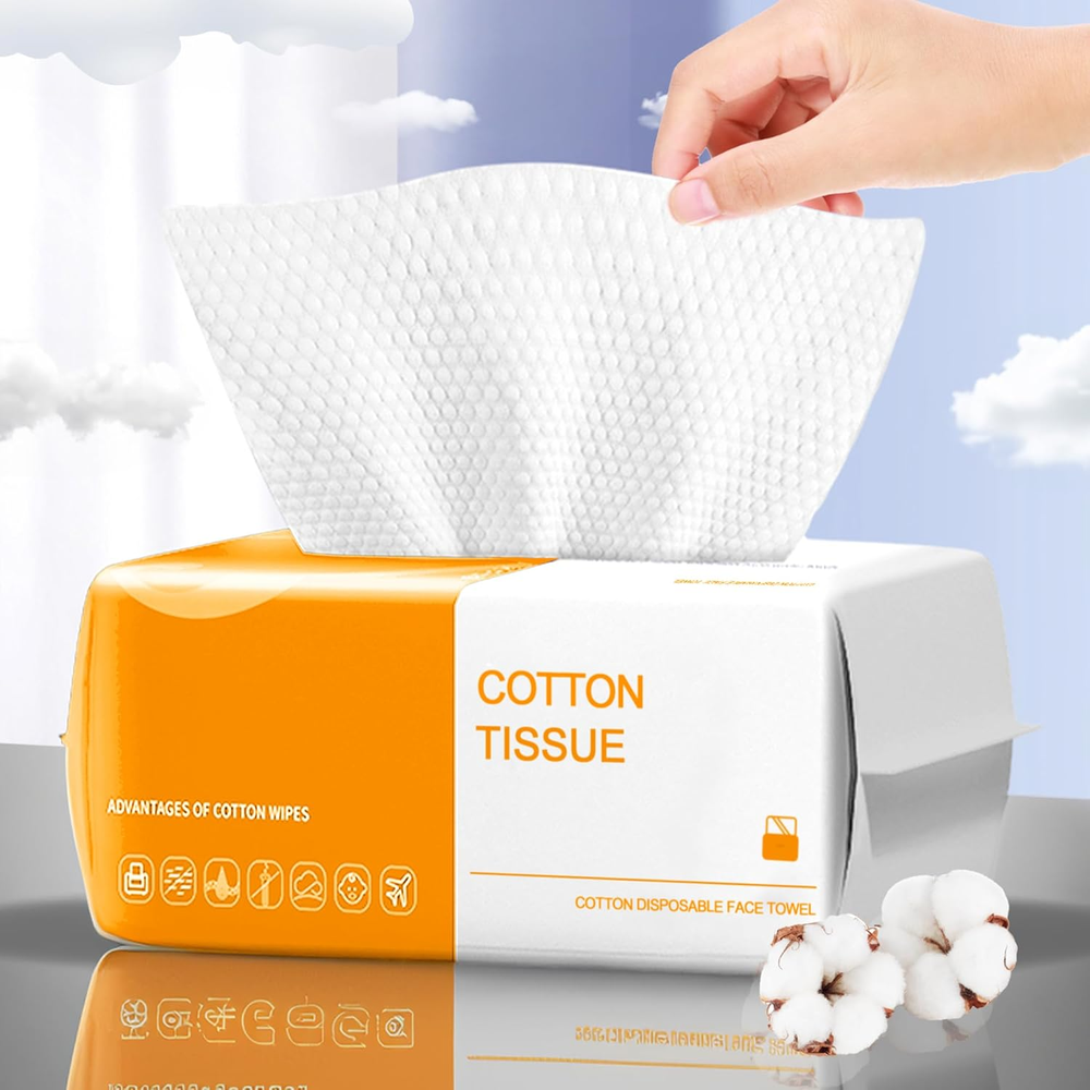 Face Towels Disposable,100 Count Ultra Thick Disposable Face Towels Facial Wash