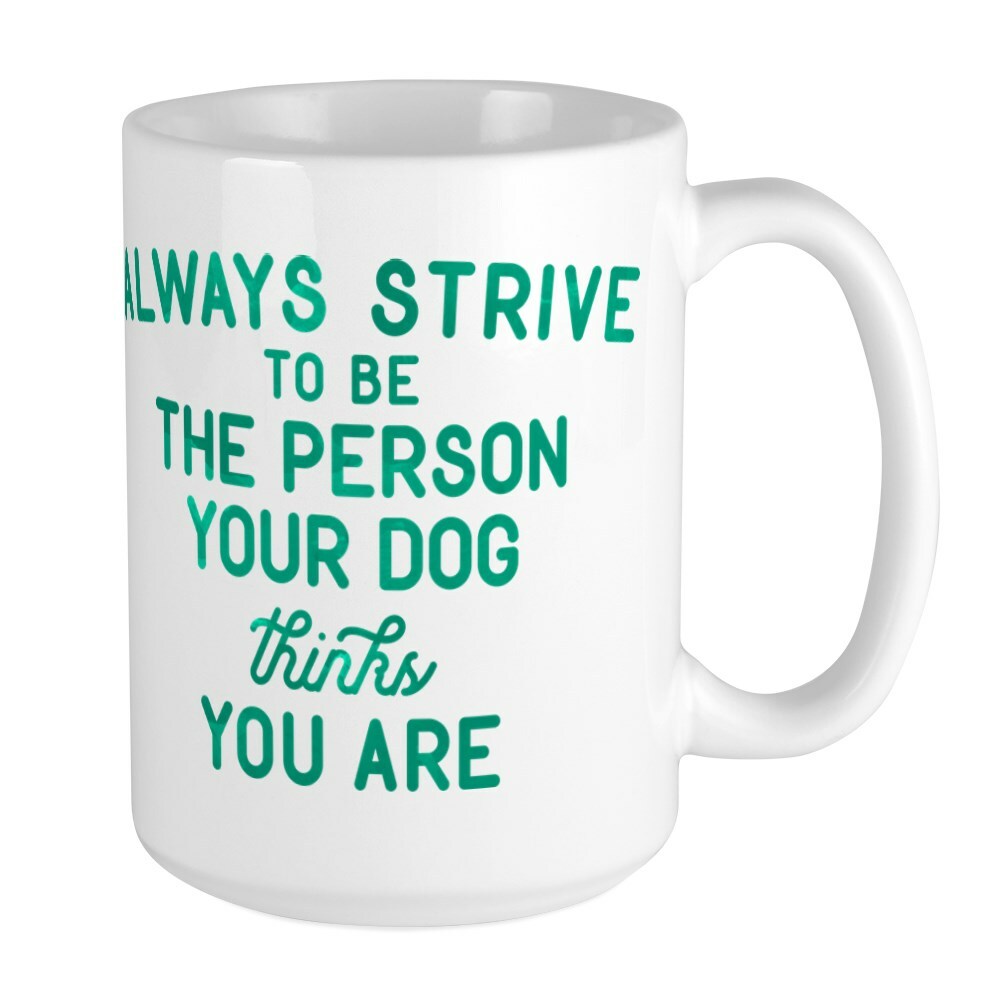 CafePress Your Dog Green Coffee Mug, Large 15 oz. White Coffee Cup (17136561)