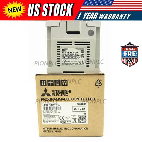 FX3U-80MR/ES-A 1PC New Mitsubishi PLC Module FX3U-80MR/ES-A  US Free TAX