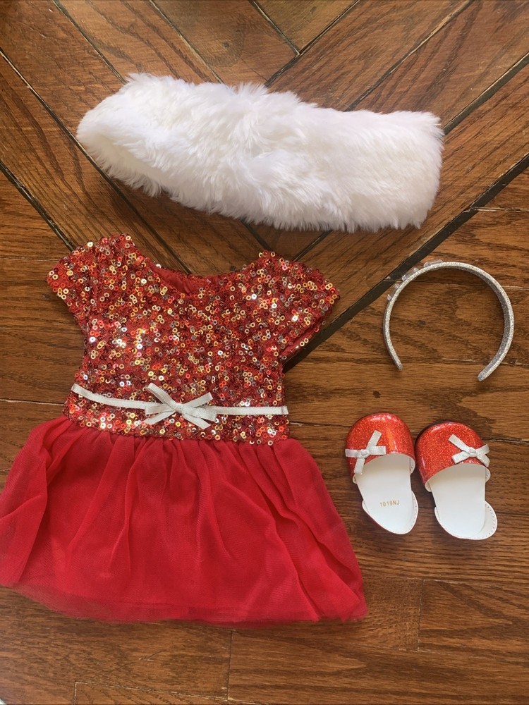 American Girl Holiday Dress Outfit Set For Doll Excellent Condition  
