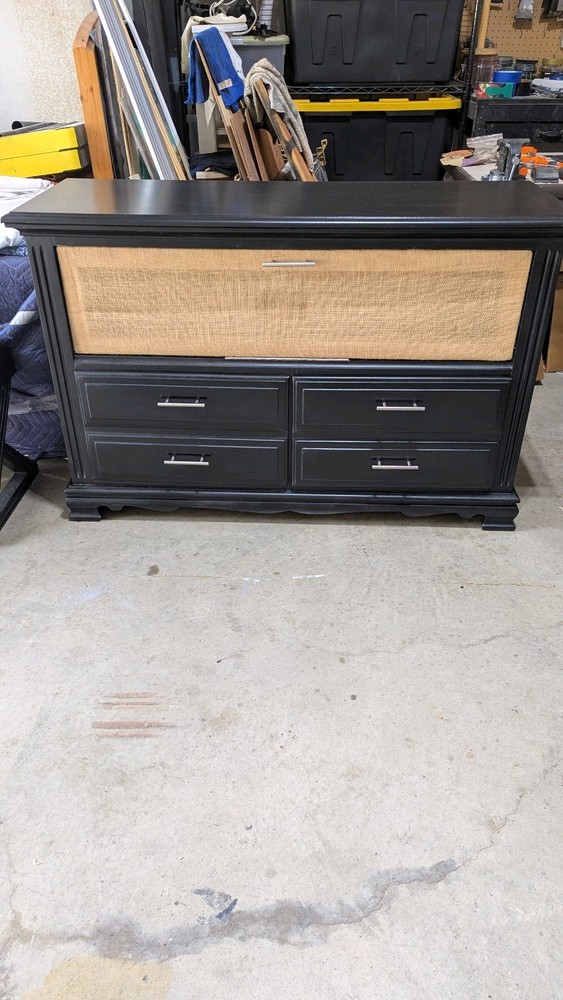 Wooden Storage Hutch with Shelves and Doors for Organization