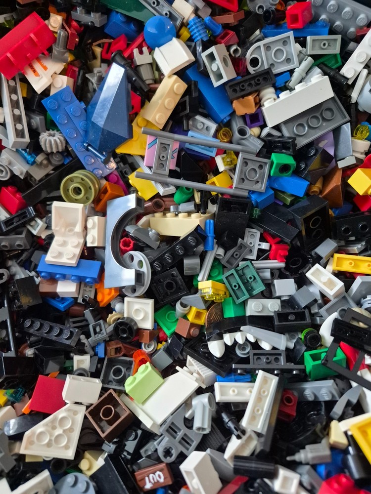 LEGO 20 lbs Pounds Random Parts Pieces Building Plates Blocks Washed Bulk Lot.