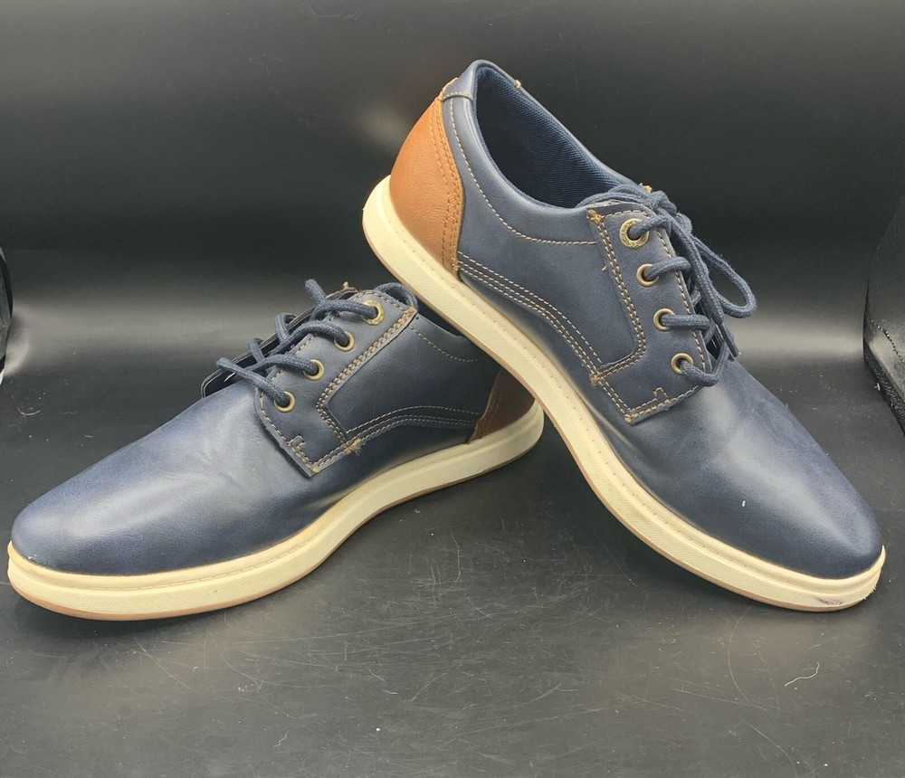 Levis Arnold BRNSH Navy / Tan Men's Casual Comfort Shoes Size 9.5 M