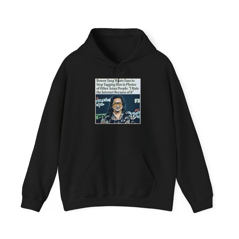 Bowen Yang Graphic Print Art Long Sleeve Unisex Heavy Blend™ Hooded Sweatshirt
