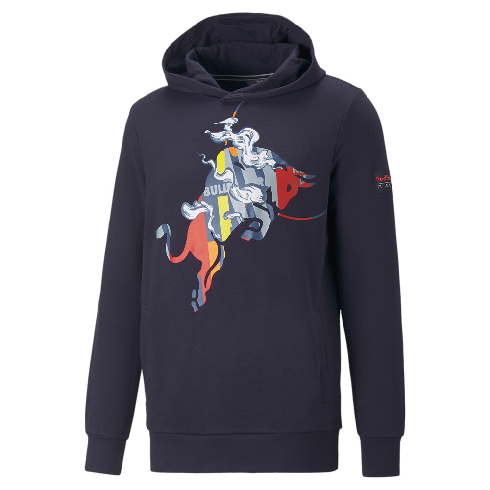 Puma Rbr Dynamic Bull Graphic Logo Pullover Hoodie Mens Size S  Casual Outerwear
