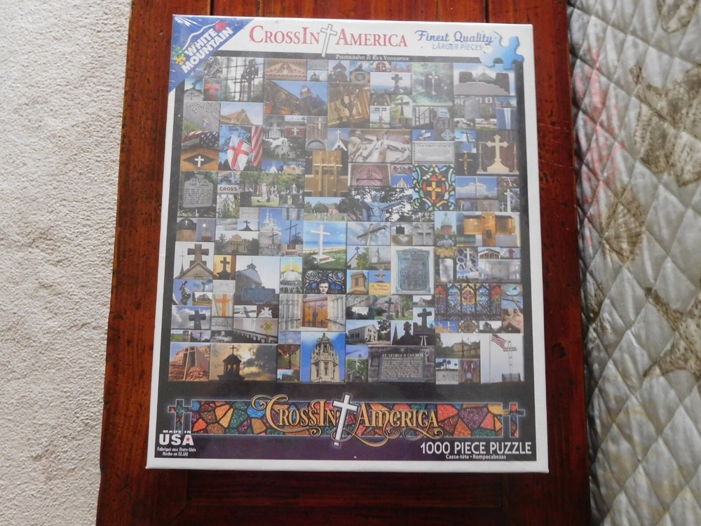 White Mountain 1000 Pc Jigsaw Puzzle Crossin America Rick Vanderpool NIB SEALED