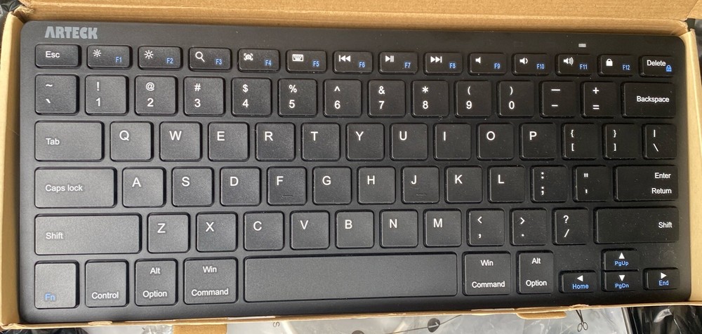Ultra-Slim Black ARTECK HB098 Universal Bluetooth Keyboard