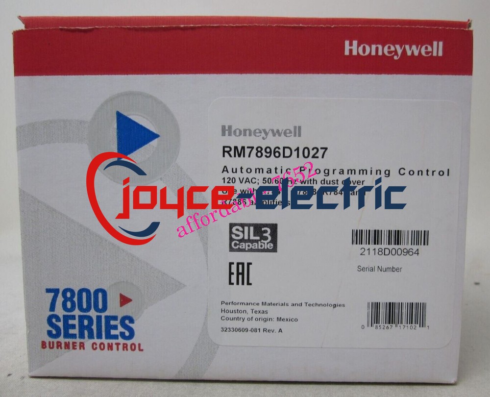 NEW HONEYWELL RM7896D1027 BURNER CONTROL DHL or FedEx