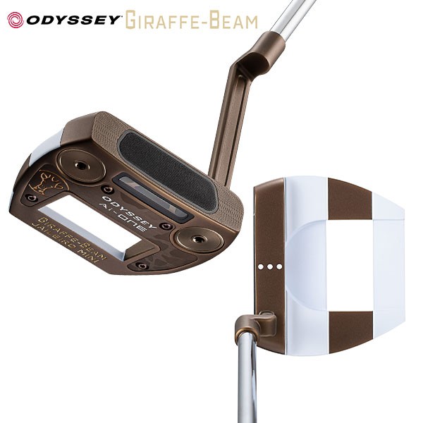 Odyssey Giraffe-Beam Jailbird Mini Putter 34in Stroke Lab Steel Shaft with Headcover