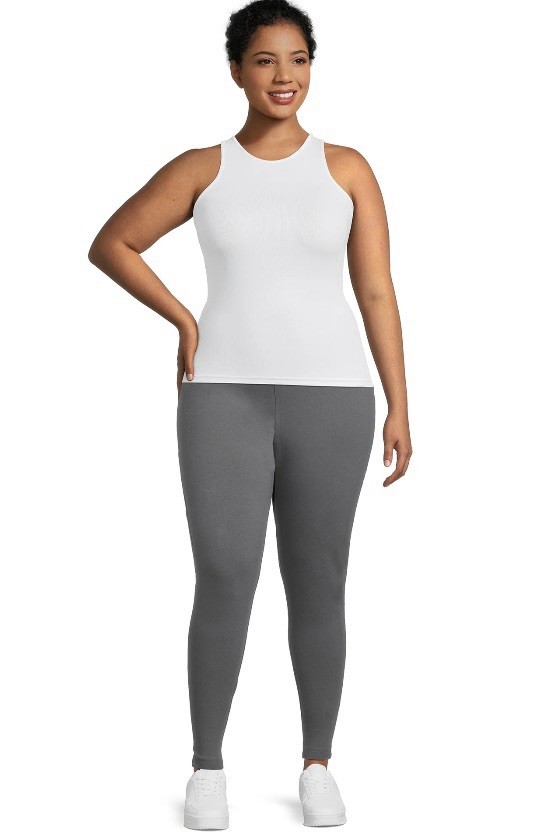 Terra & Sky Women's Plus High Waist Ankle Length Leggings, Size 2X (20w-22w)