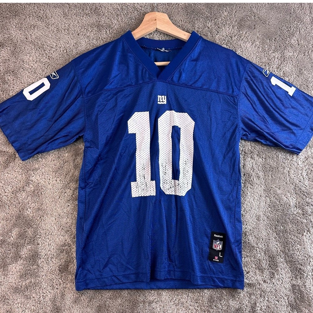 Reebok NFL NY Giants Eli Manning 10 Mesh Football Jersey Shirt Boys Youth L