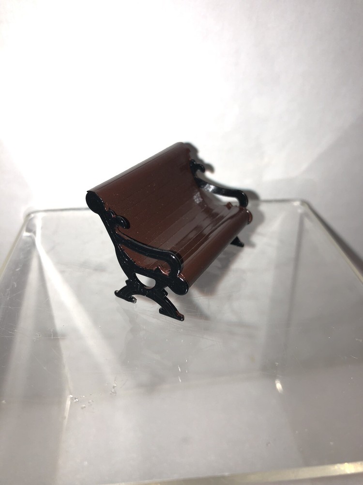 2001 Lemax Village Animated Hockey Game Bench Only Parts #14664