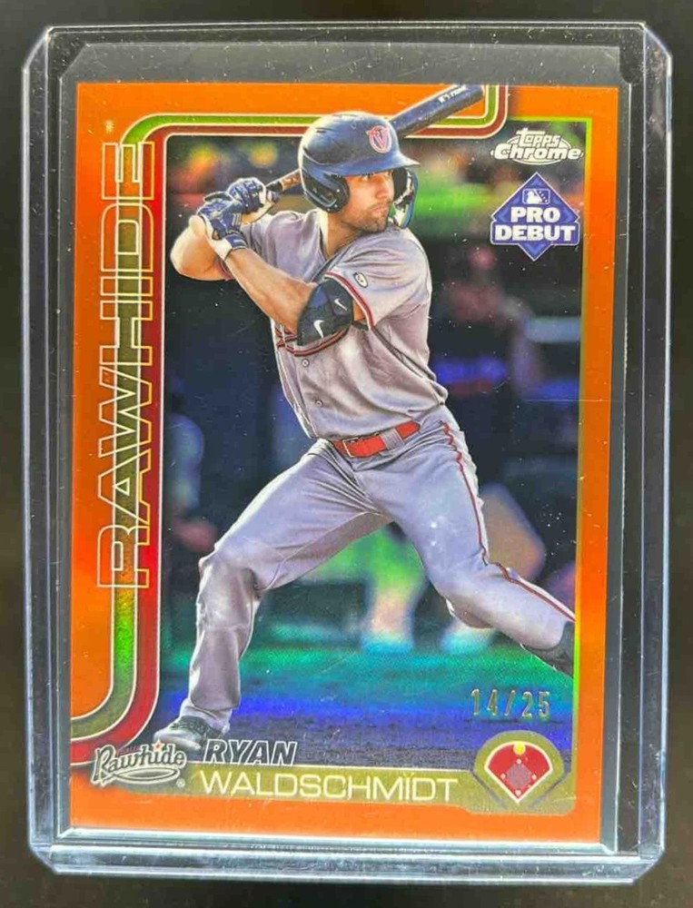 2025 Topps Pro Debut Ryan Waldschmidt Chrome Orange Refractor #14/25