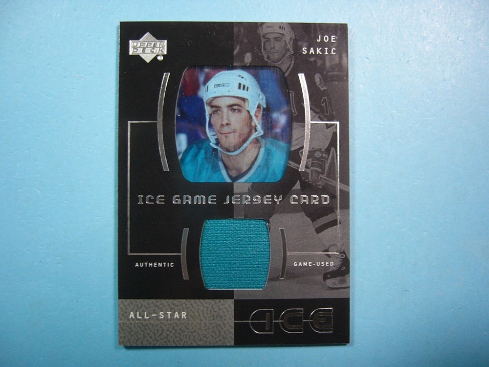 2000-01 Upper Deck Ice Game Jersey NHL Hockey Card #I-SA Joe Sakic NM