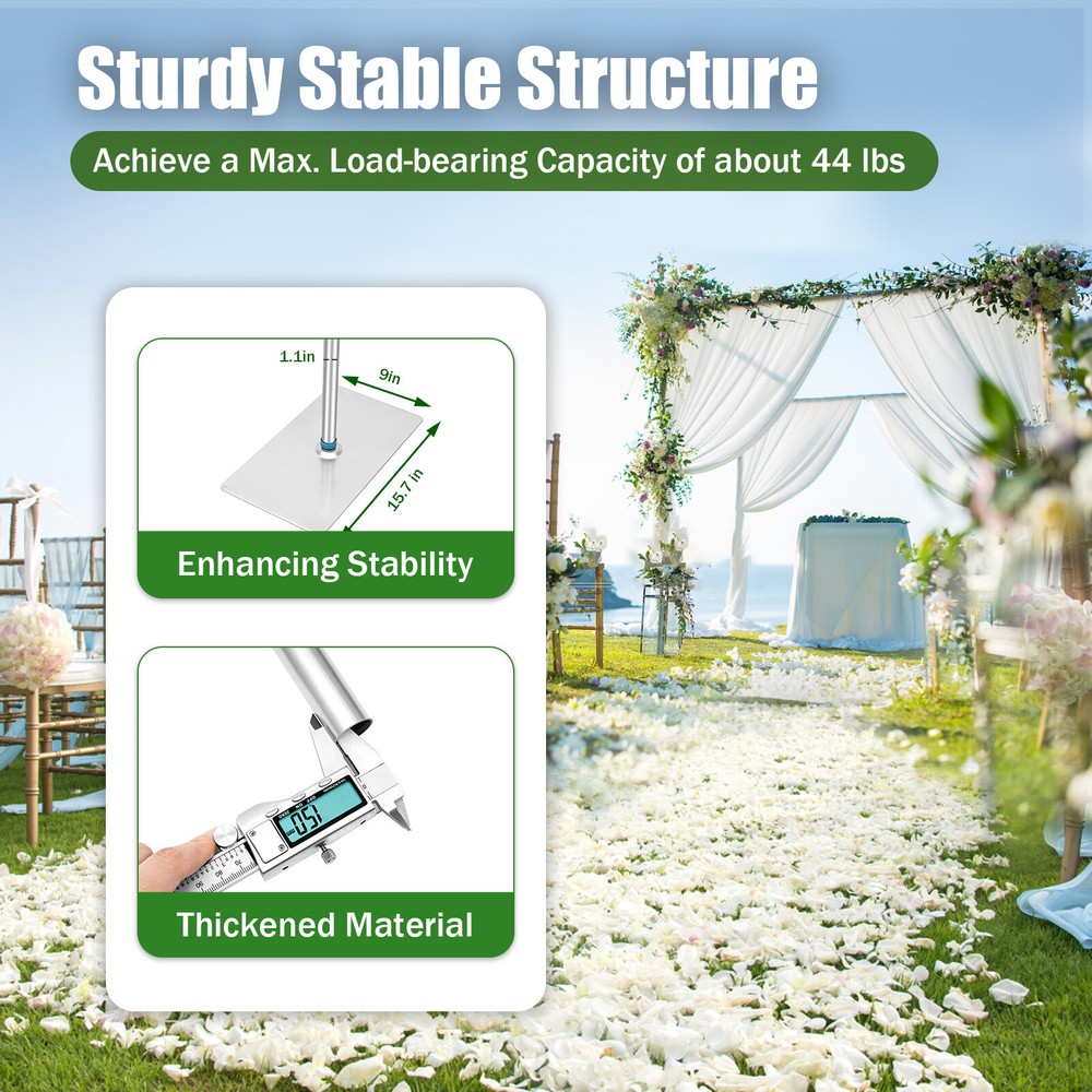 10ft x 50ft Backdrop Stand Pipe Kit with Curtain Frame Support System HOT