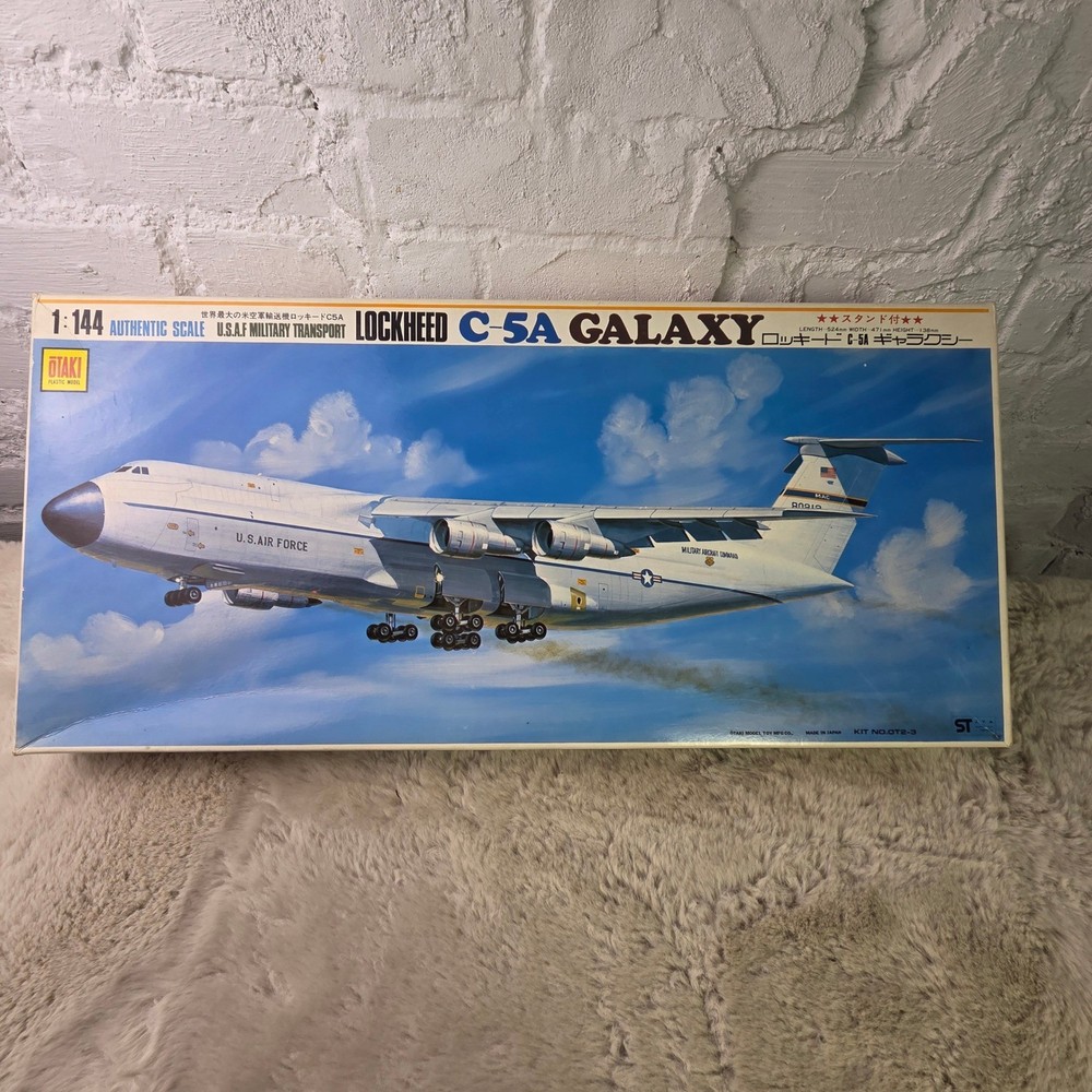 Otaki Lockheed C-5A Galaxy 1:144 Scale Model Kit USAF Military Transport