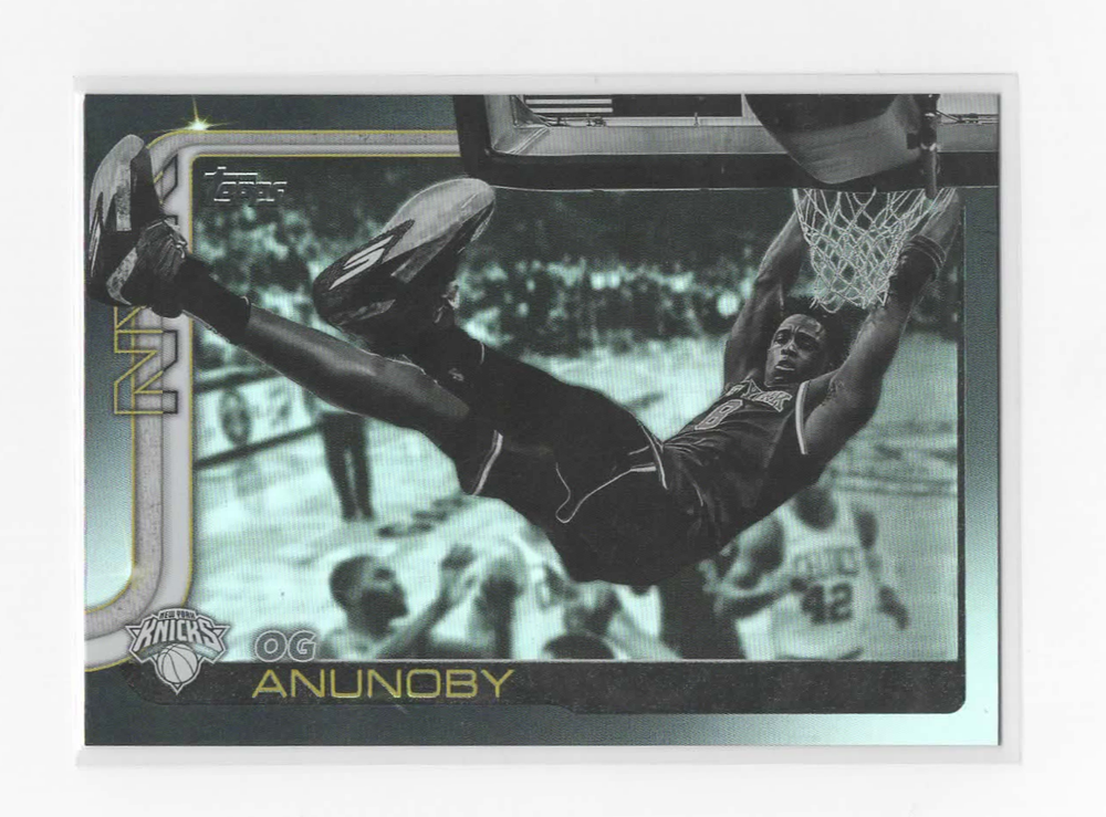 Og Anunoby 2025-26 Topps Exclusive Blackout #15 - Knicks