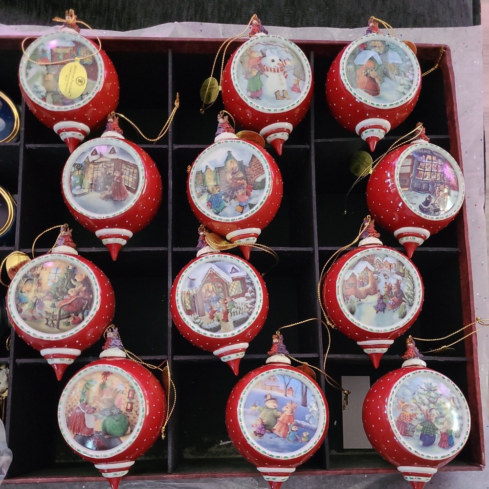 Vintage Bradford Exchange 2001/2002 Set of 12 Campbell's Soup 'Ornaments