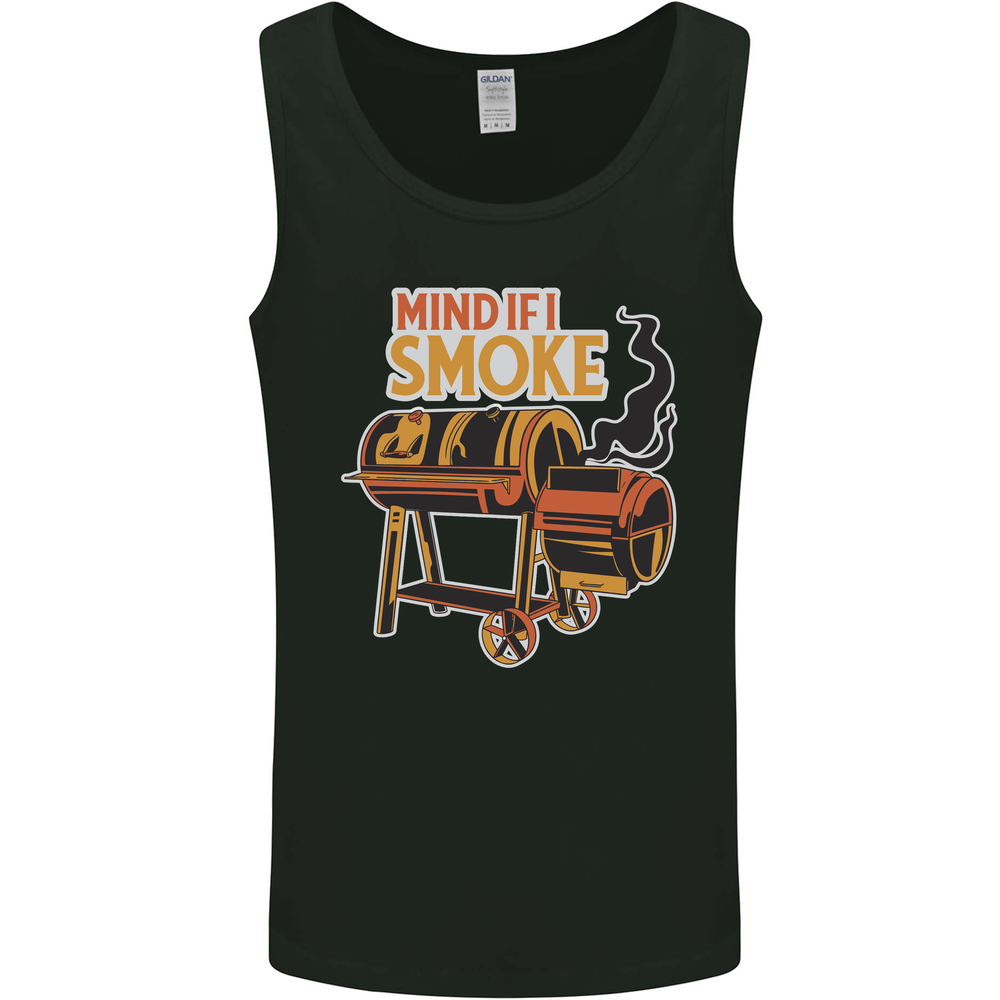Mind if I Smoke Funny BBQ Grill Mens Vest Tank Top