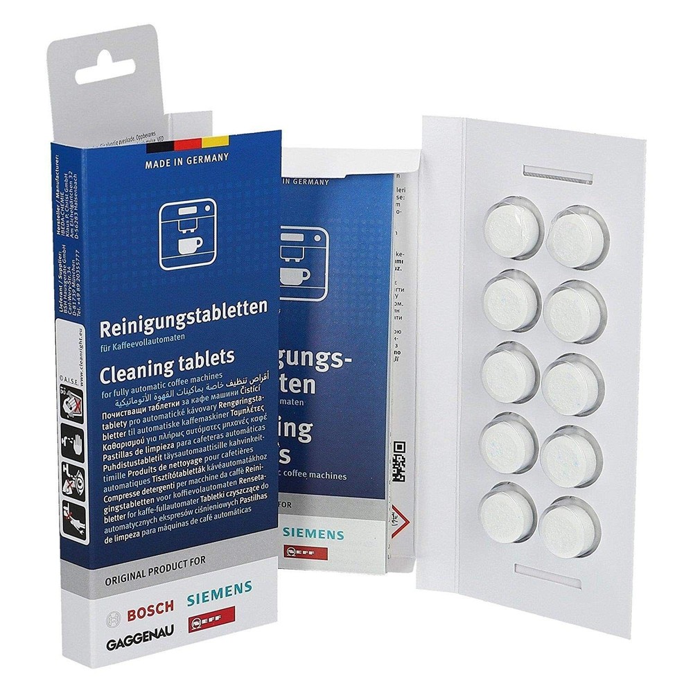 Bosch Cleaning Tablets 311769 & 311970 for Coffee Machines - 10 Pack