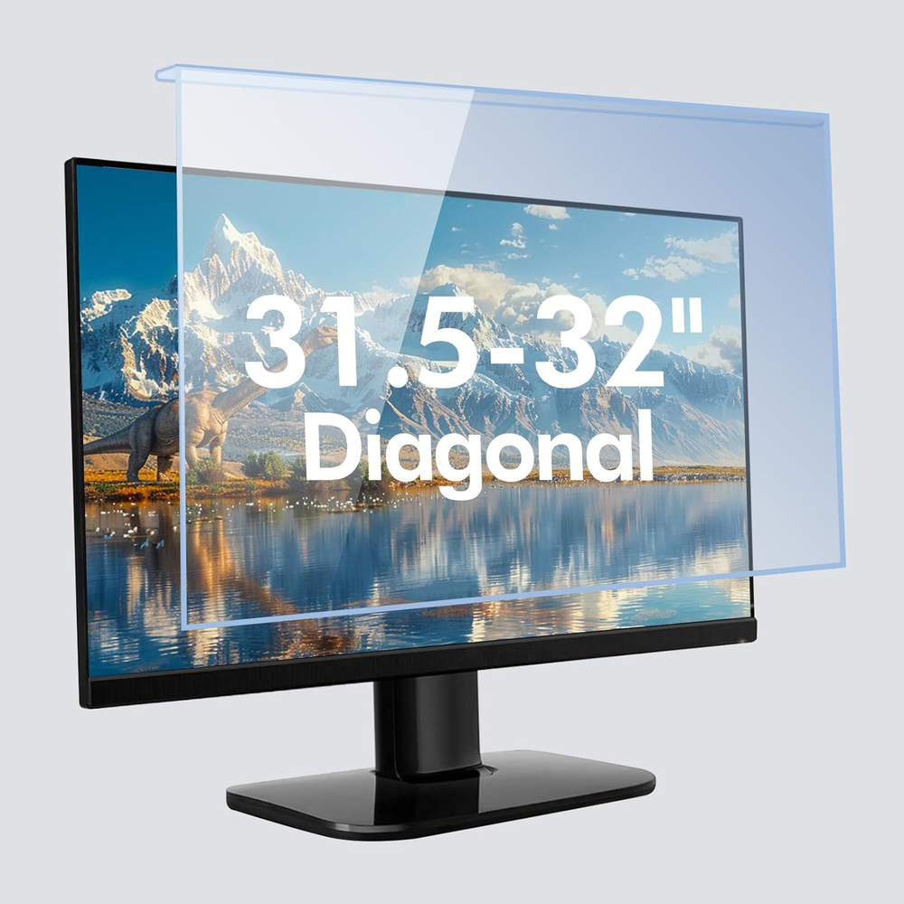 31.5-32 Inch Blue Light Filter for Computer Monitor, TV Computer Screen Blue Lig