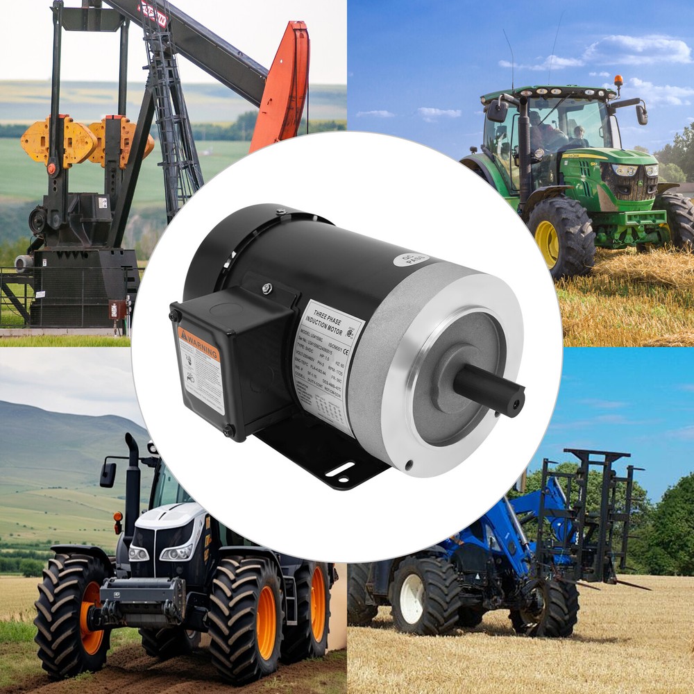 1.5HP Electric Motor AC Electric Motor Three Phase Induction Motor 1800rpm US