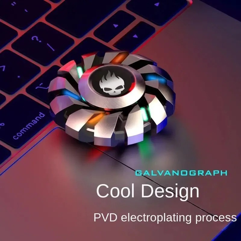 EDC Fidget Spinner Luminous Durable High Speed Silent Bearing Metal stressrelief