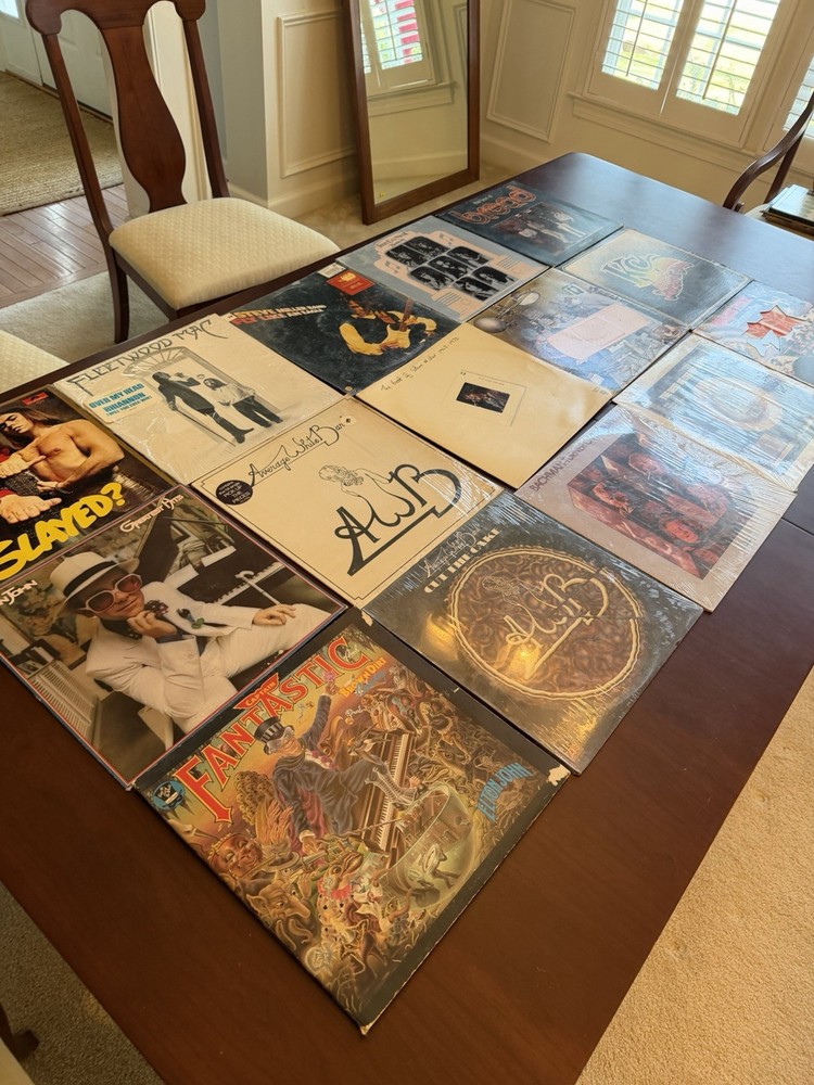 Lot of 15 Vintage Vinyls Various 70s Artists / Bands Pop Rock See Desc / Pics