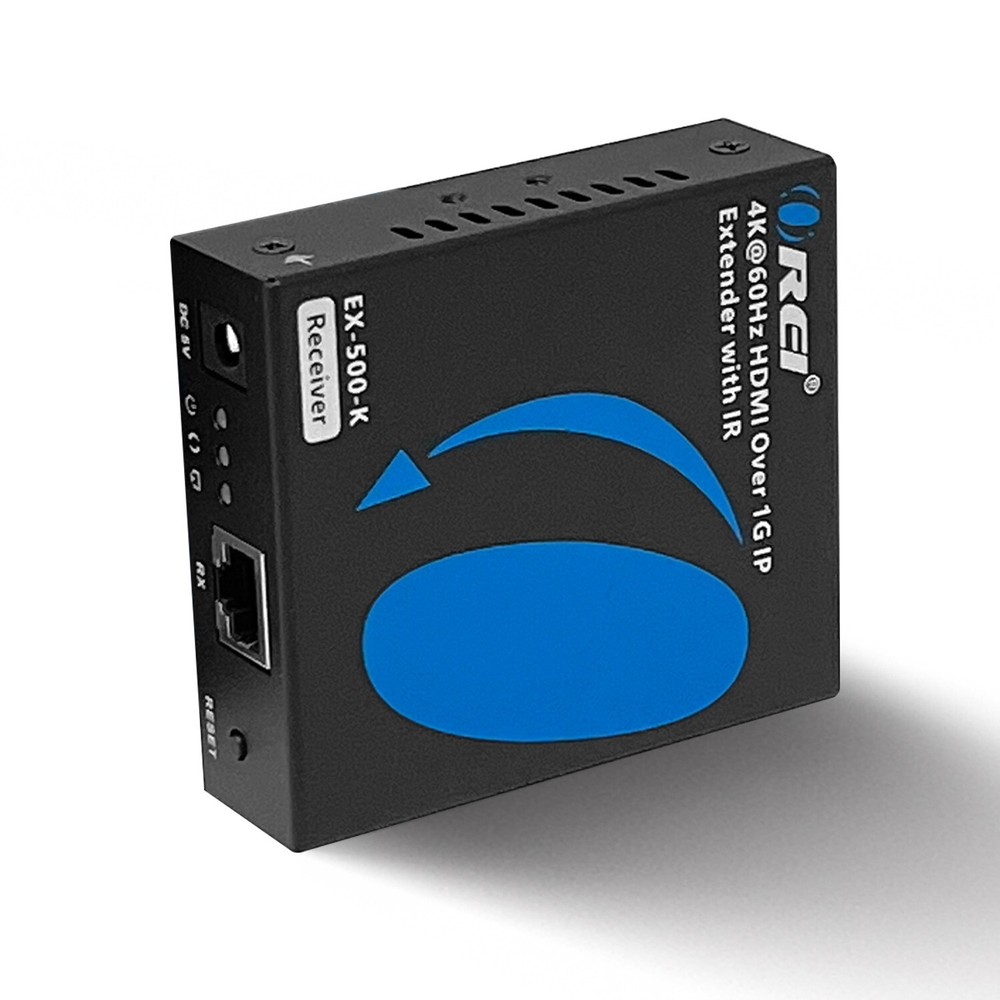 4K@60hz HDMI™ Extender (Over 1G IP, IR) - 500ft (Cat6) Receiver Only (EX-500-RX)