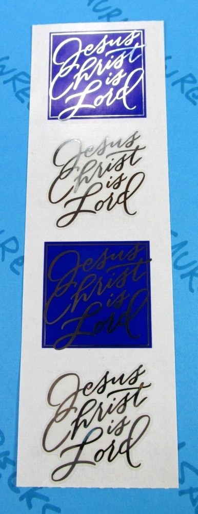 Jesus Christ Is Lord Stickers Vintage Mrs. Grossman's Reflections Collection