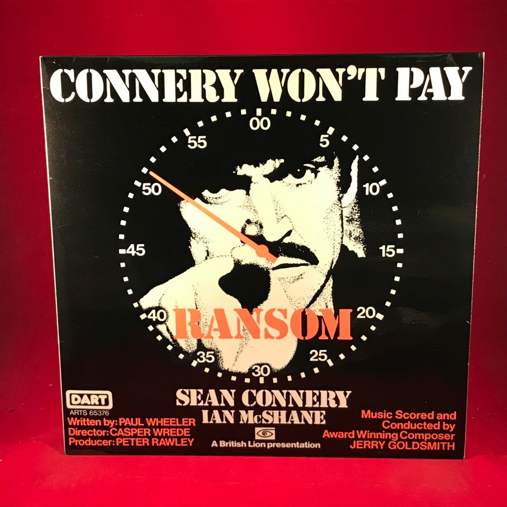 ORIGINAL SOUNDTRACK Ransom 1975 UK VINYL LP FILM OST IAN McSHANE SEAN CONNERY