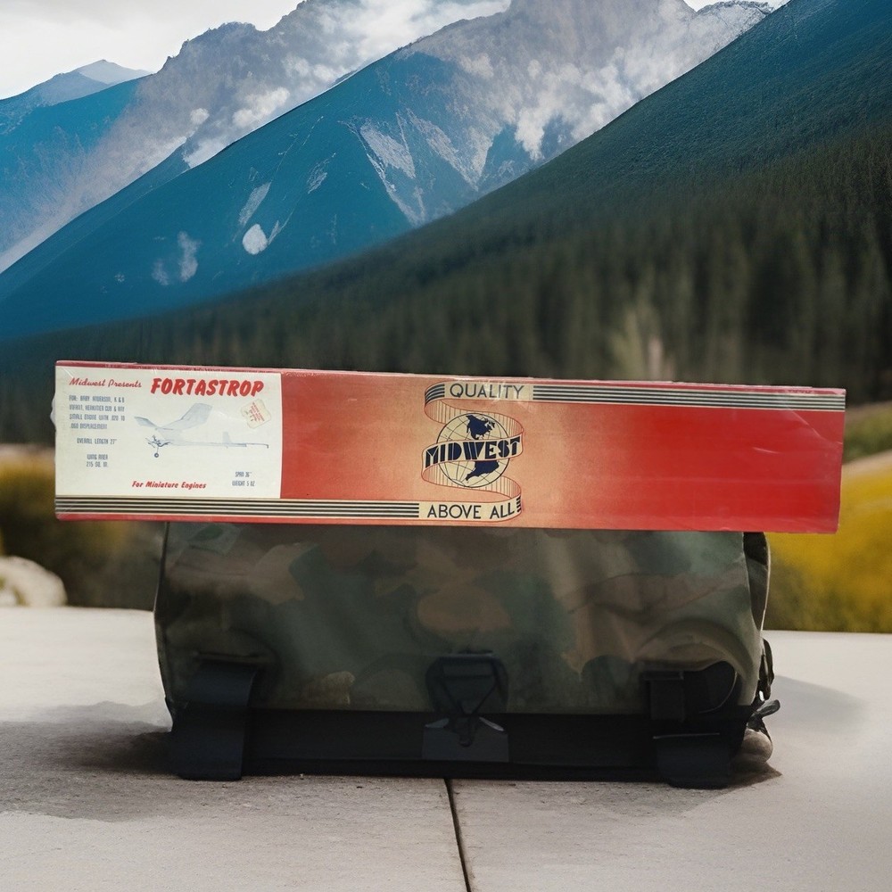 HUGE 27 INCH & RARE FORTASTROP (vintage) Airplane Kit By MIDWEST - Sealed In Box