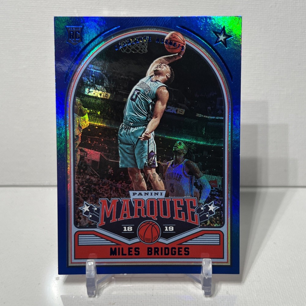 2018-19 Panini Chronicles Marquee Blue /99 Miles Bridges #243 Rookie RC holo
