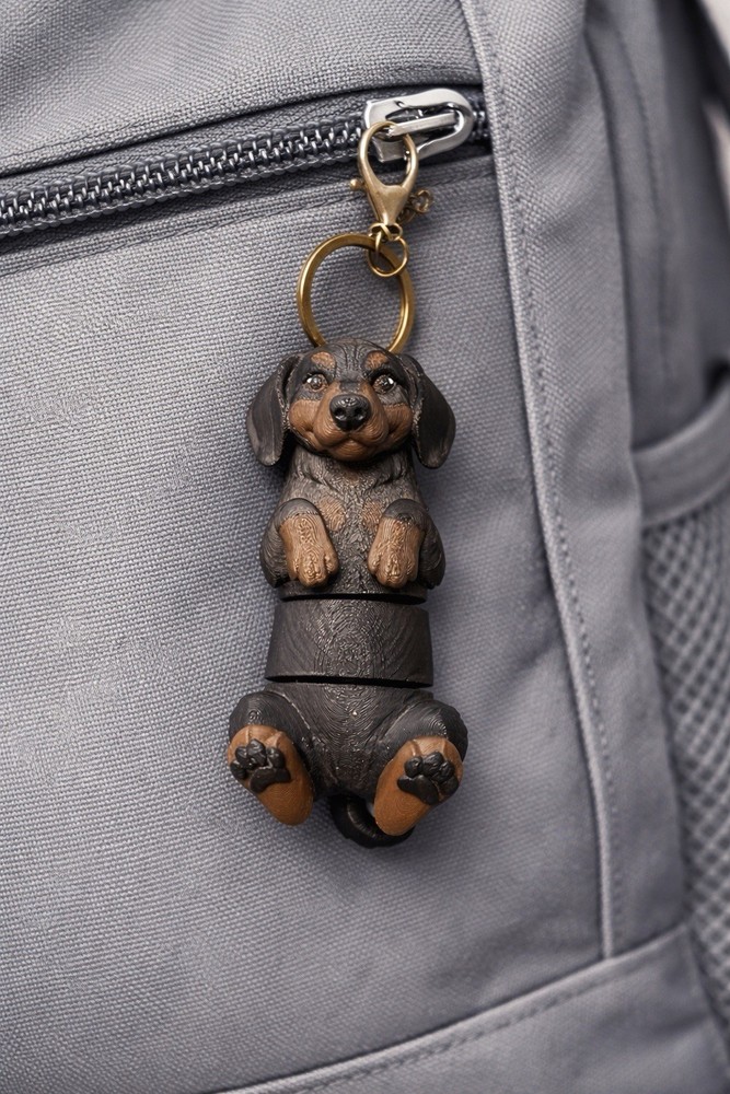 Dachshund Dog Keychain Key Ring Dog Breed Dachshund Keychain for Keys