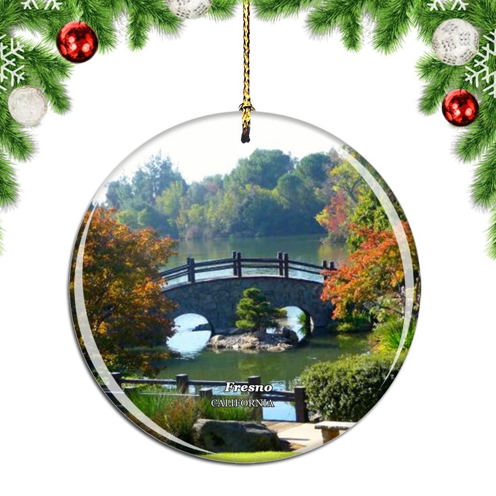 Fresno Woodward Regional Park California Christmas ornament city travel souvenir