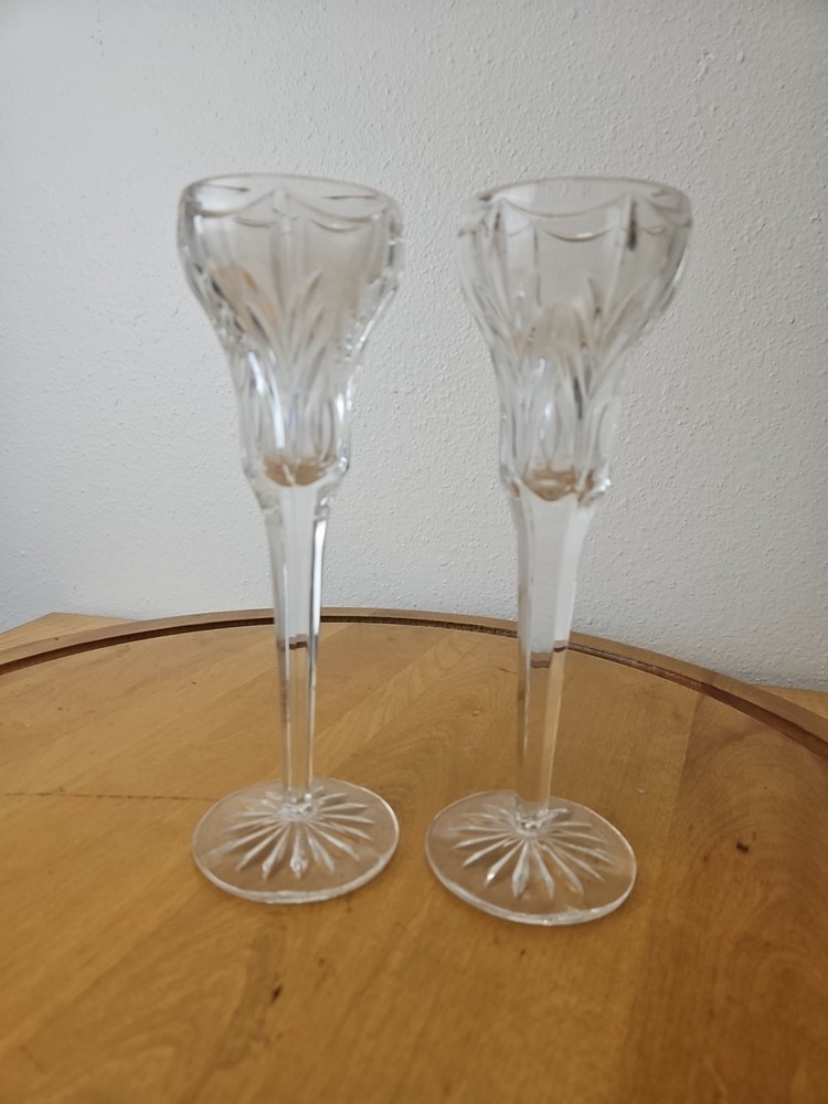 Marquis Waterford Canterbury 8.5 Inch Tall Candlesticks Set of 2