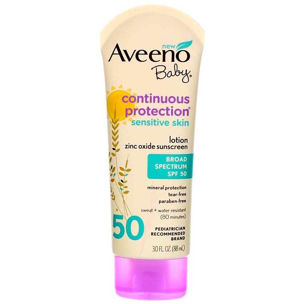 Aveeno Baby SPF 50 Unscented Sunscreen Lotion 5-Pack