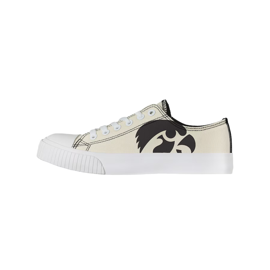 Iowa Hawkeyes Women's Cream Canvas Low Top Shoes Size 9